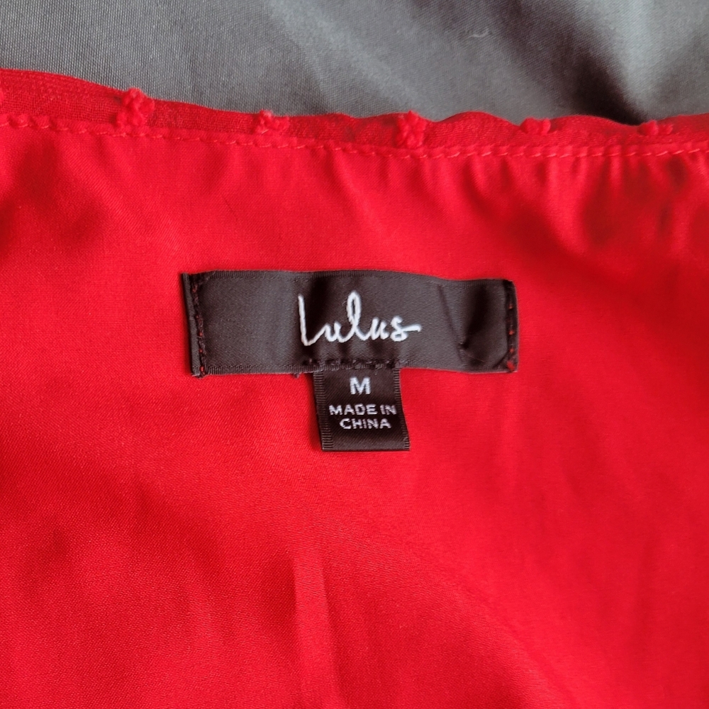 Lulu's Red Mini Dress - Picture 7 of 11